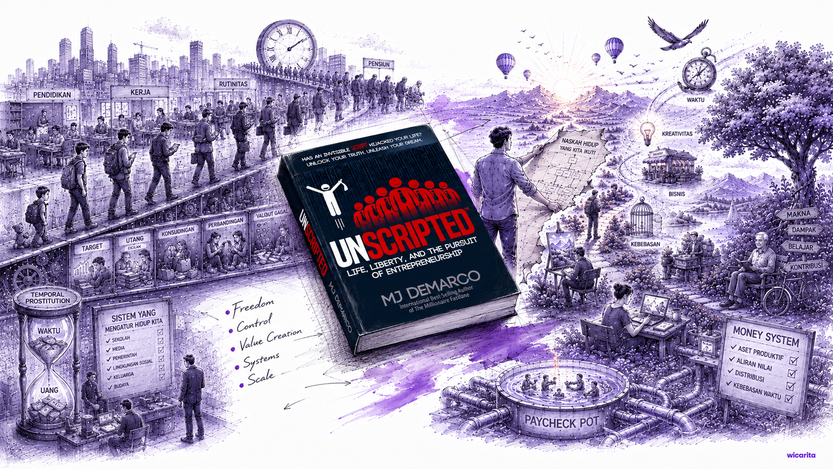Resensi Buku UNSCRIPTED, MJ DeMarco